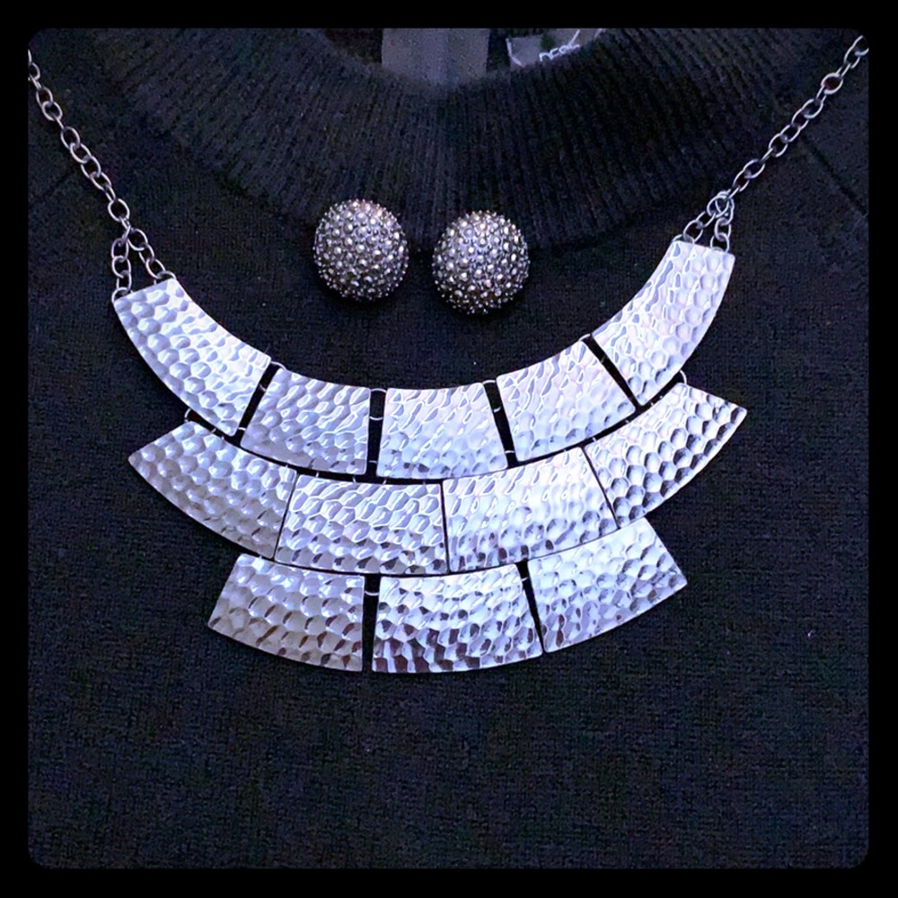 Statement Necklace with Earrings